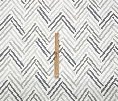 KRAVET THOM FILICIA FLEET STONE GRAY GEOMETRIC 100% LINEN FABRIC BY YARD 54"W - Picture 4 of 6