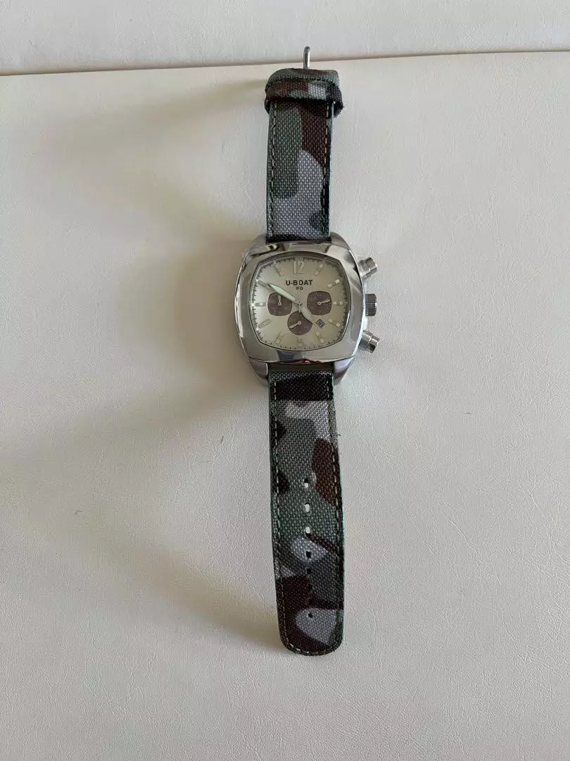 U BOAT IFO Design Chronograph White Dial Men s Watch from Japan
