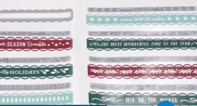 Diamond Press Holly Jolly Border Slim Dies 775881 Christmas Holiday Cardmaking