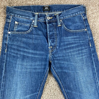 Herren Edwin ED-55 Jeans W29 30 L34 Regular Tapered Blau