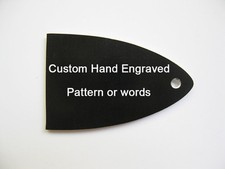 Custom pattern or words aluminum truss rod cover fits PRS electric guitars