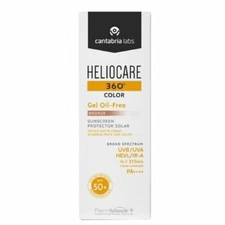Gel for sun protection with SPF 50+ Heliocare 360 Color, Nunata Bronze, 50 ml, C