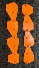 Chevy LS Head Square Port Intake Covers / Block Off Plates (Orange) - PortGuardX