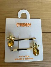Gymboree Girls Pineapple Hair Clips