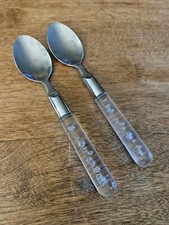 2 Teaspoon Tea Spoon IKEA Clear Plastic Contr...
