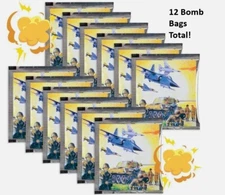 12 BOMB Bags - Army War Pranks Exploding BANG Fun Party FunToys for Kids. POW!