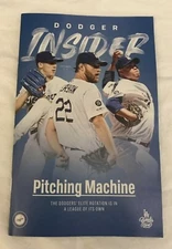 Dodger Insider Magazine Pitching Machine Ryu/Kershaw/Buehler Cover August 2019