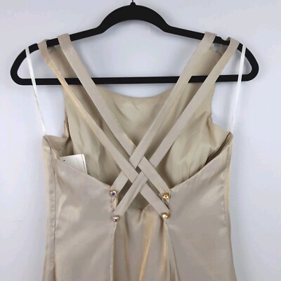 Vtg New JESSICA MCCLINTOCK Gunne Sax Dress Gold Sz 11/12 Prom Dance
