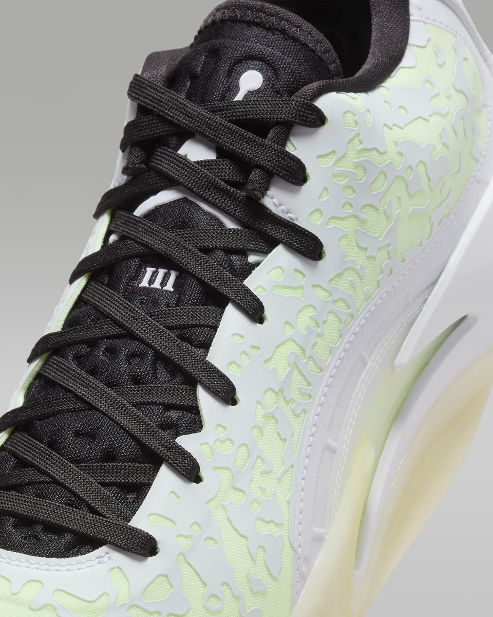 New Nike Jordan Zion 3 PF Basketball Shoes - White/ Barely Volt
