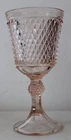 Pink Depression Glass Pedestal Bowl Dish L#1382
