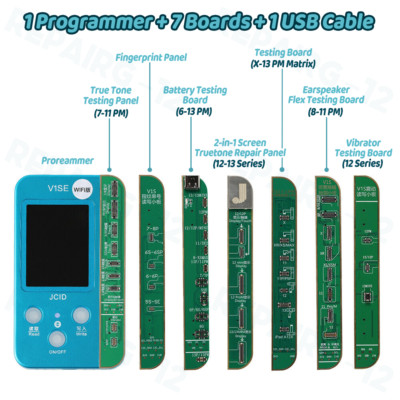 JC-V1SE Programmer with TrueTone Battery Fingerprint DotProjector Detector Board