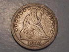 1843 Seated Liberty Quarter (Fine & Attractive)