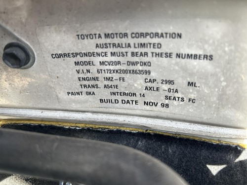 Toyota Camry Alternator MCV20 08/1997-08/2002 - Picture 7 of 10