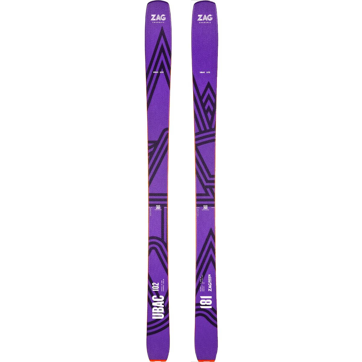 Zag Skis Ubac 102 Ski - 2026 Purple, 175cm