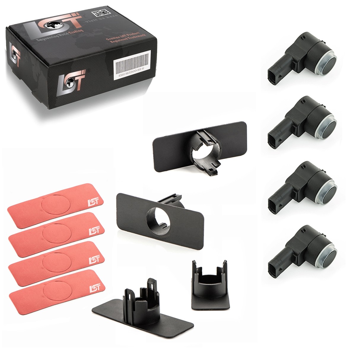 4X PDC Ultrasonic Sensor Parking Aid Mount Front Rear For Mercedes C-Class