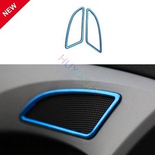Para Hyundai Elantra 2011-2016 Azul Titanio Puerta Altavoz Bisel Marco Cubierta Borde