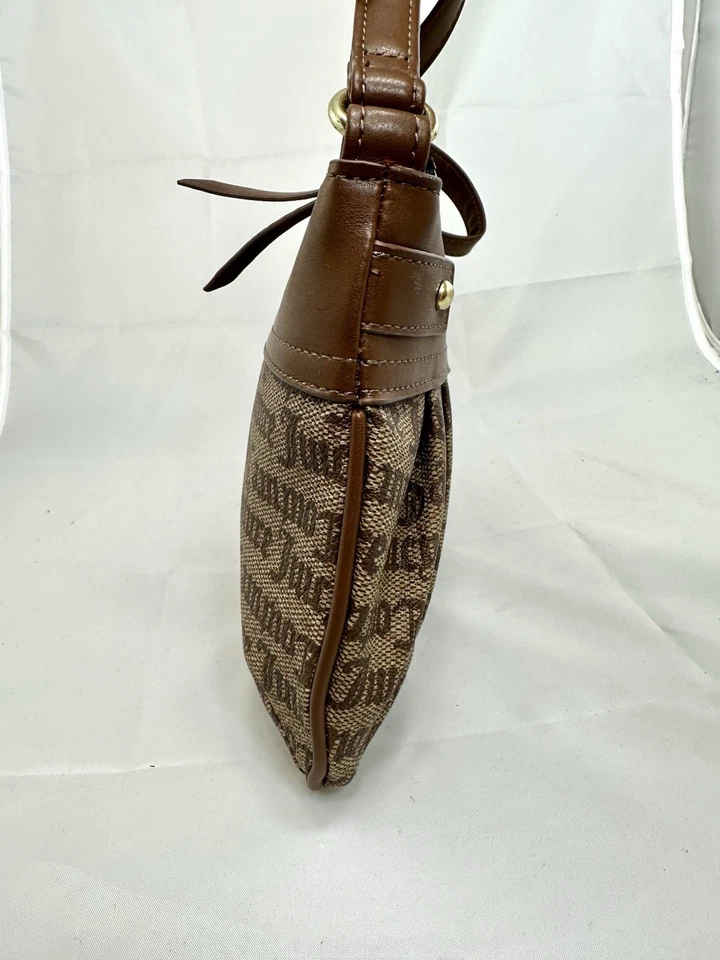 Vintage Juicy Couture Y2K Brown Logoed Faux Leather Crossbody Purse Shoulder - Изображение 4 из 4