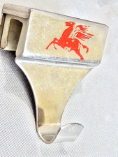 1950s Mobil Pegasus STAINLESS RED ENAMEL WIND...