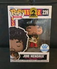 Funko Pop! Rocks Authentic Hendrix Jimi Hendrix #239 Funko Exclusive w/Protector