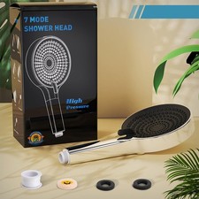 High Pressure Handheld Shower Head 7 Modes Anti-Clogging for Bathroom Daily Use