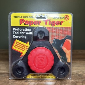 Zinsser Paper Tiger Scoring Tool for Easy Wallpaper Removal - Triple Head