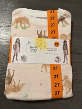 Burt's Bees Kids 4 Piece 100 Organic Cotton Pajama Set 2T