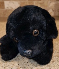 FAO SCHWARZ Black Labrador Lab Puppy Dog 15" Plush Stuffed Animal 2022