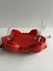 VTG Lighted Ceramic Wreath W/Bow Base ~ 2 Piece ~ Double Sided ~ 11.25” — photo 8