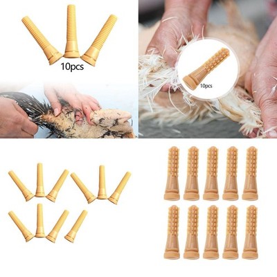 10Pcs Chicken Plucker Fingers Rubber Hair Removal Attachments Duck Plucker