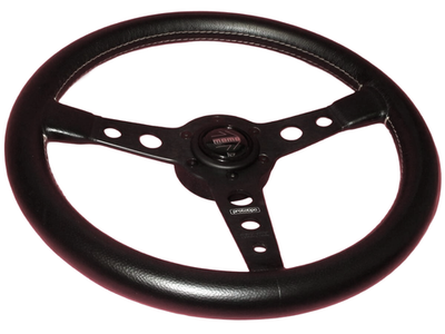 MOMO Prototipo Steering Wheel 350mm Black Leather JDM Porsche 911