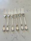 6 Towle OLD MASTER Sterling Silver Dinner Forks - 7 1/8"  51g each- NO MONO