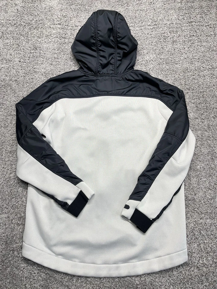 Under Armour Swacket Hombres XL Blanco Negro Cremallera Completa Sudadera con Capucha Chaqueta Manga Larga Foto 2 de 4