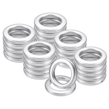 Curtain Grommets 50 Pack 1.65" 42mm ID Sand Silver Low Noise