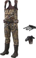 HISEA Hunting Waders for Men with 600G Insulated Boots, 11, Next Camo Evo(s)