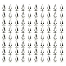 Sutemribor 200 Pieces 7mmx9.5mm Silver Bullet Cone Spike and Stud Metal Screw...