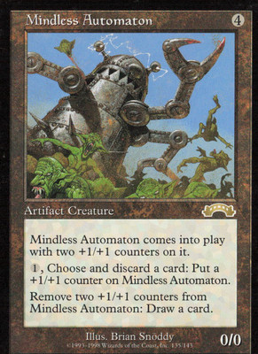 MTG Mindless Automaton - Exodus - Rare - Magic the Gathering