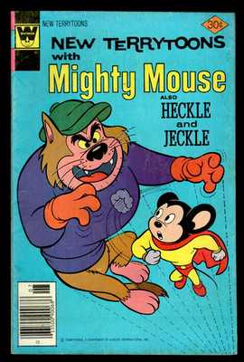 New Terrytoons Mighty Mouse # 45 (5.5) 7/1977 Whitman Bronze-Age Silly Sidney