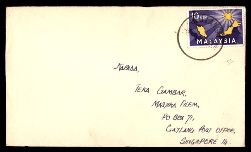 Mayfairstamps Malaysia map and sun frank to Singapore Cover cca_44955
