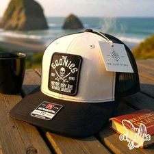 The Goonies Never Say Die Retro 80s Movie Patch Richardson 112 Trucker Hat