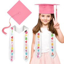 2 Pcs Kindergarten Graduation Cap and Stole 2025 Preschool Kindergarten Gradu...