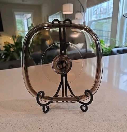 Pyrex Brown Glass Lid A-9-C fits A-2-B, A-3-B, A-8-B & 9" Corning Ware CHIP