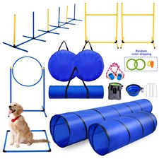 Dog Agility Training Equipment Set Outdoor Obstacle Courses Starter Kit