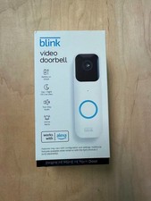 Blink Smart Wi-Fi Video Doorbell Wired or Battery Operated   White   New