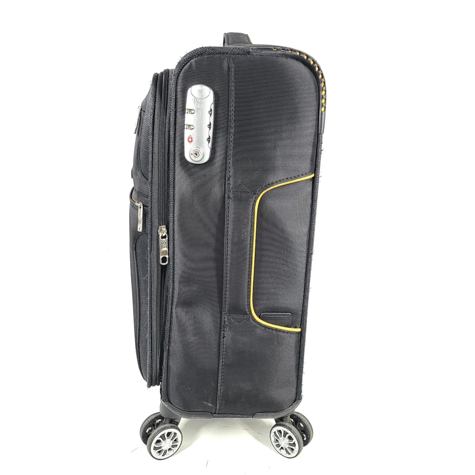 Samsonite 20" Bahia Spinner Carry On Cabin Softshell Luggage TSA Lock Black - Image 2 of 4