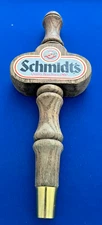 Early SCHMIDT'S BEER- 10" WOODEN TAP HANDLE