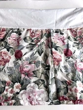 Vintage Croscill Arbor Rose Floral Bed Skirt Full Double Dust Ruffle