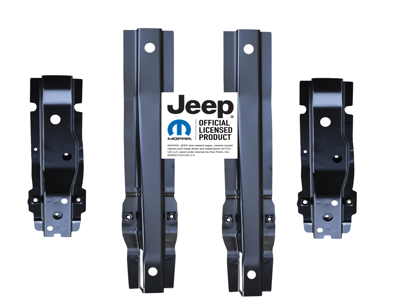 1976-1983 Jeep CJ5 Inboard/Outboard Floor Brace Set-4PCS