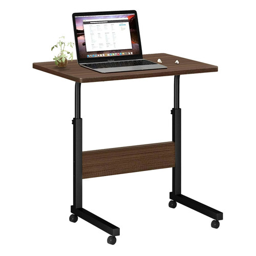 HadinEEon Adjustable Laptop Desk on Wheels, Bronze - Bild 1 von 5