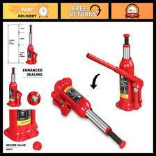 6 Ton Car Bottle Jack - Welded Design For Vertical Horizontal Use Red 6 Ton Car Bottle Jack - Welded Design For Vertical Horizontal Use Red