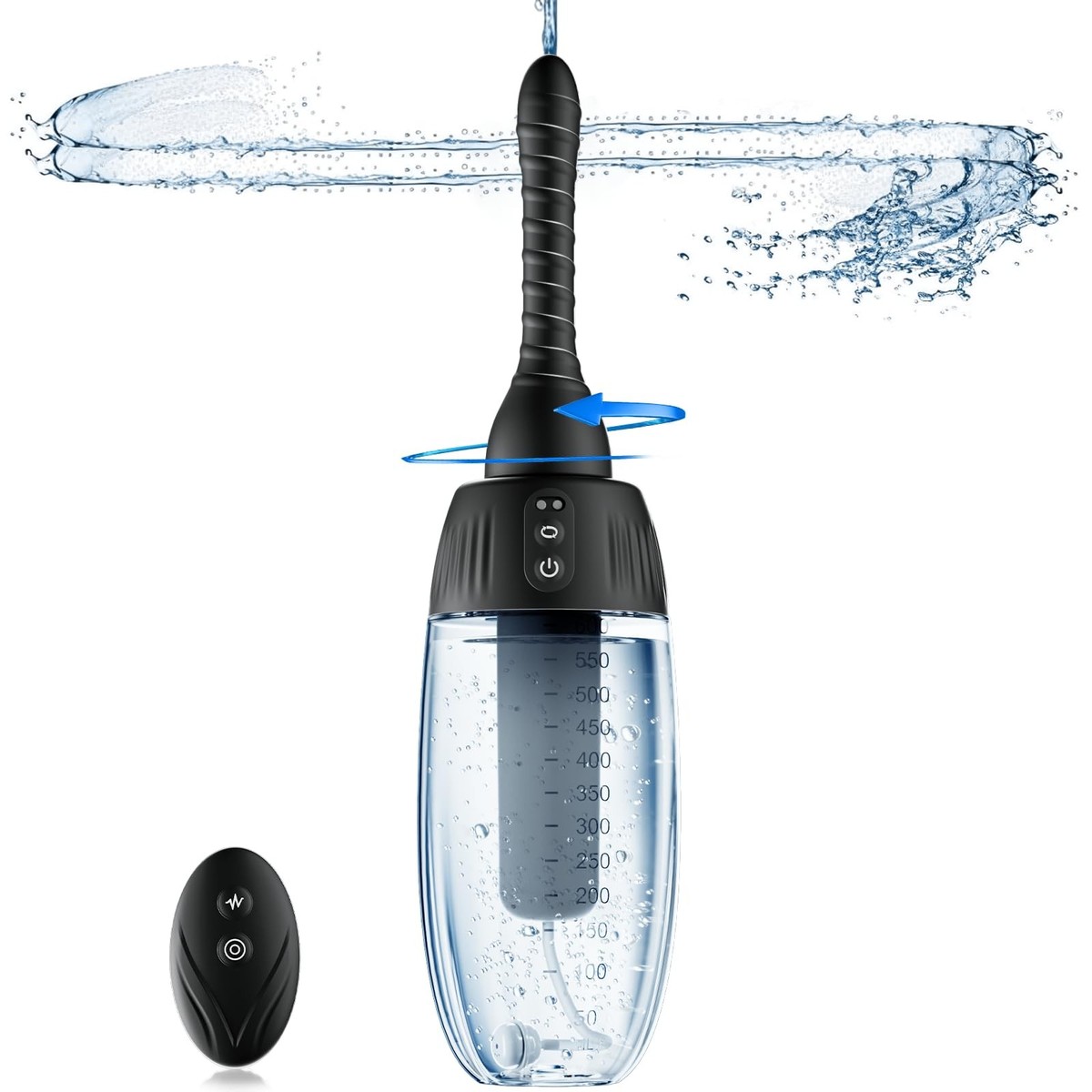 Anal Douche Automatic Rotating Enema - 20oz Douches for Men